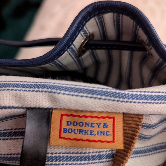 Dooney & Bourke Navy Blue Bucket Bag - Picture 10 of 14